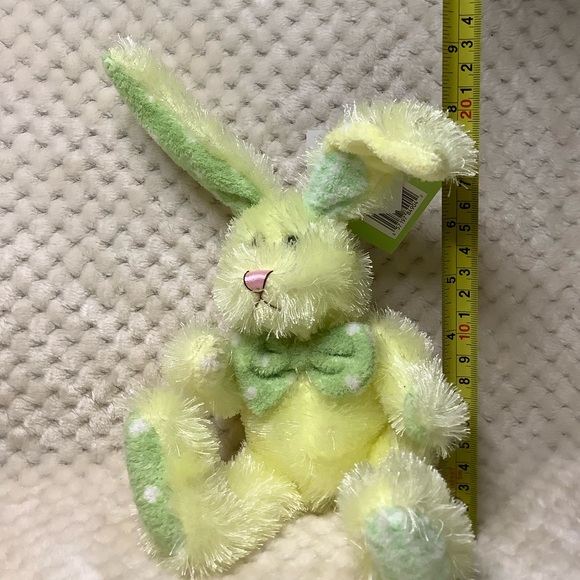 Vintage Loblaws 2004 Plush Yellow Green Bunny Rabbit Stuffed Animal Toy w Tags - Picture 13 of 13